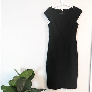 Banana Republic Black Knee Length Pencil Dress